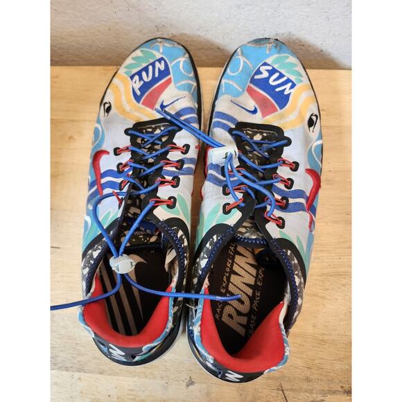 Nike Free Run (RN) 2018 Kelly Anna "t-shirt" design Size 12.5 AH3966-104‎ - Picture 3 of 9
